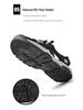 2025 Breathable Men's Closed-Toe Sandals - Non-Slip Casual Outdoor Beach Shoes, Trendy Summer Style, Plus Size Available