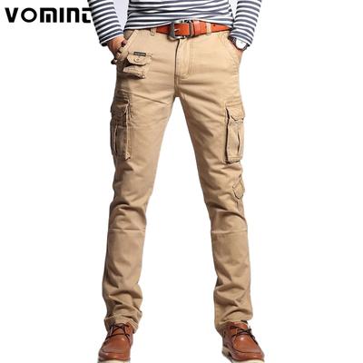 Neue Männer Mode Military Cargo Hosen Slim Regular Straight Fit Baumwolle Multi Farbe Camouflage Grün Gelb Overalls