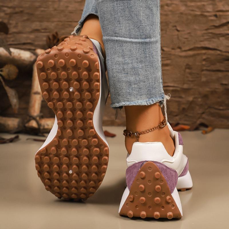 Fashion Soft Leather Forrest Gump Sneakers Women's Casual Daddy Shoes Versatile Single Shoes