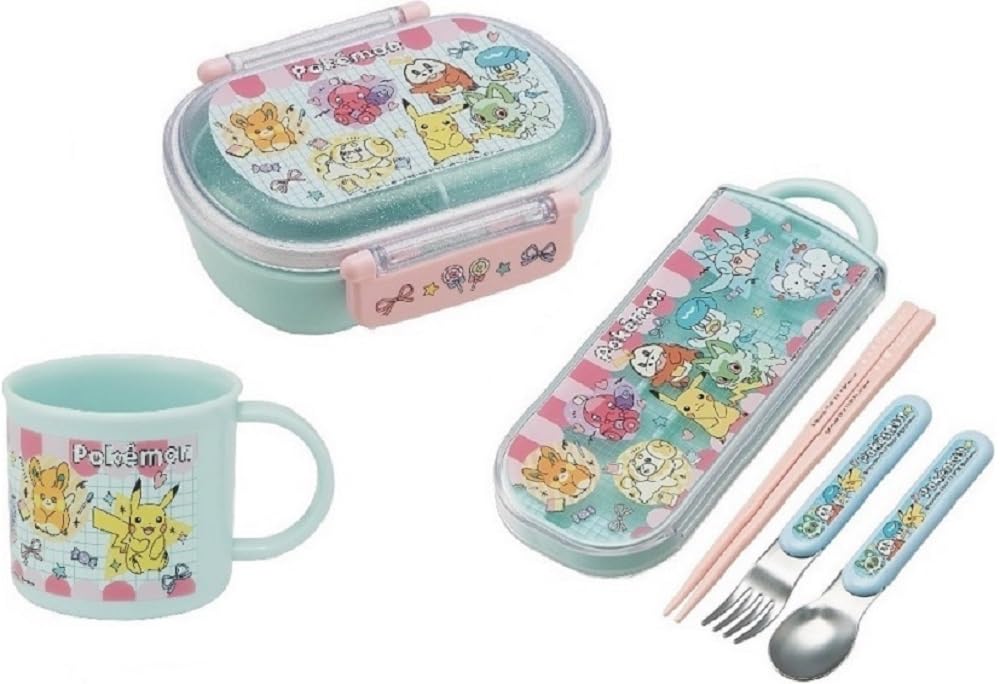 Skater Character 25 Popping Lunch Dishwasher Fluffy Lid Tight Oval 360ml Trio Set Tight Lock Lunch Set Box, Antibacterial, Safe, Lock, Shape,