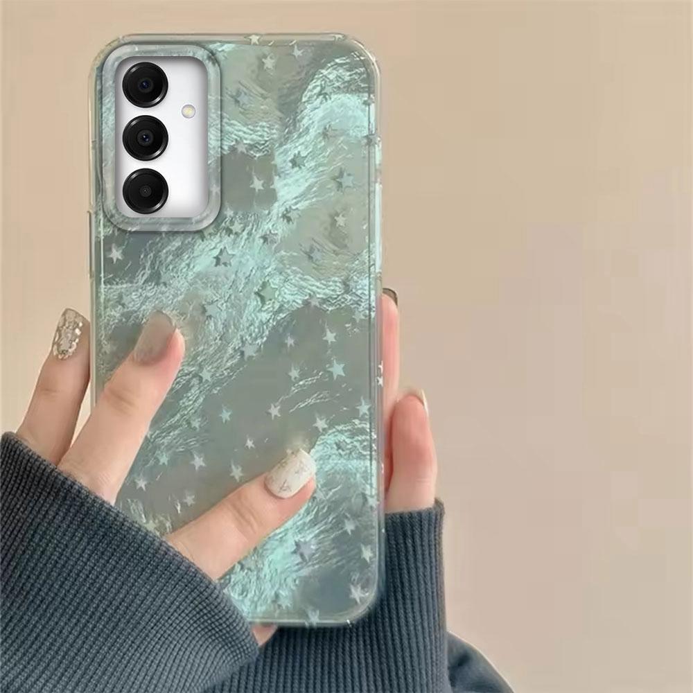Gradient Colorful Stars Gilr Phone Case for Samsung Galaxy A55 A07 A17 A56 A36 A26 A16 A53 A06 A14 A24 A34 A54 A15 A25 A35 Cover