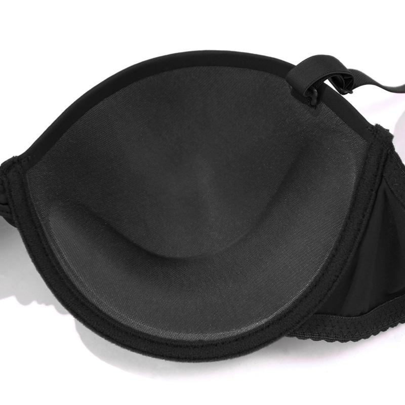 Fivelas frontais de sutiã meia xícara feminina, copos moldados, design sem costas e ombros para festa, copo BC de casamento para meninas