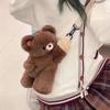 Bear Tummy Time Bag Plush Doll Crossbody Bag New Personality Female Cute Soft Backpack