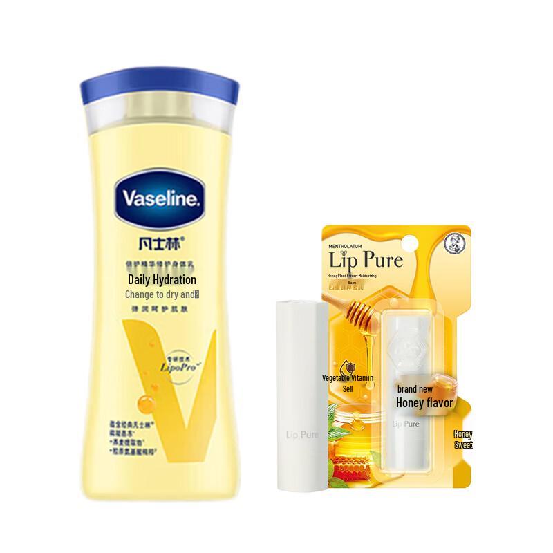 

Vaseline Intensive Care Body Lotion 200ml & Honey Lip Balm 4g Bundle