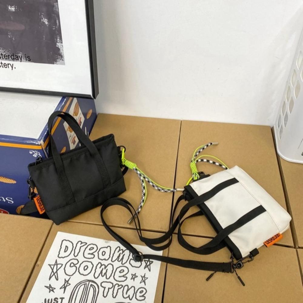 Nylon Mobile Phone Pack Portable Single Shoulder Bag Zipper Men's Crossbody Bag Outdoor