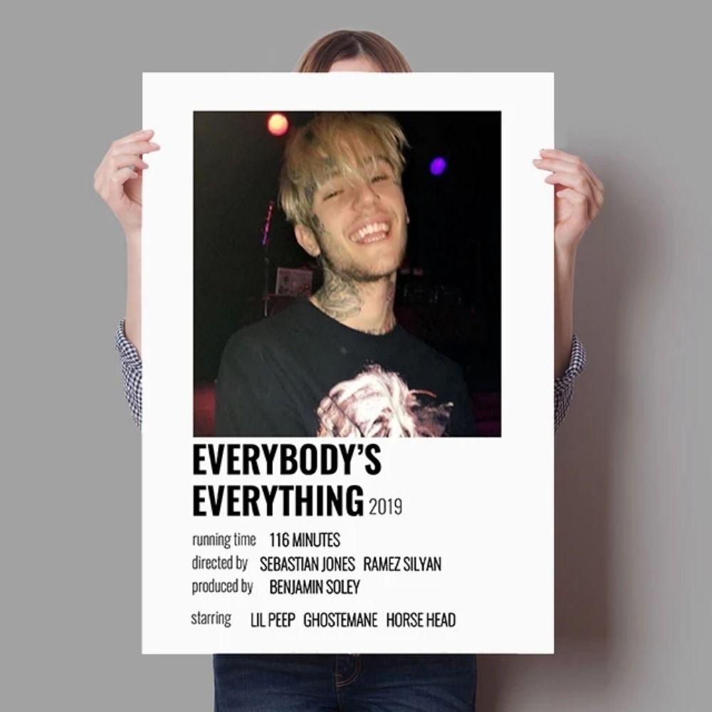 Lil Peep Hip Hop Umělec Kovový Plechový Značka pro Pokoj Mladistvých Hudební Prostor Dekor