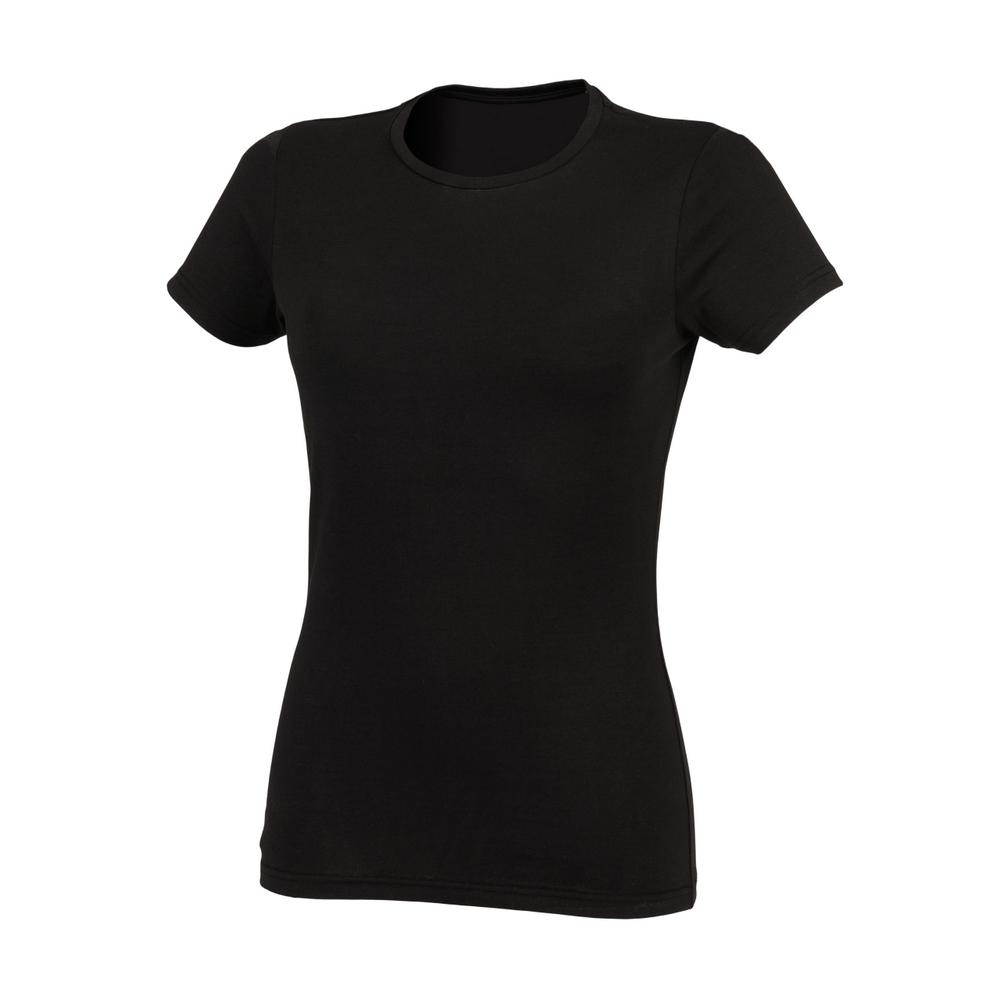 SF Womens/Ladies Feel Good Stretch V Neck T-Shirt