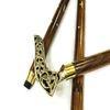 99.06 Cm Brass Walking Stick Elegant Curved Handle Walking Stick Wedding Gift