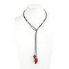 Niche Design Ins Transparent Resin Pendant Necklace For Women Simple Personalized Adjustable Necklace  Jewelry Gift