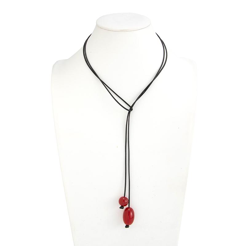 Niche Design Ins Transparent Resin Pendant Necklace For Women Simple Personalized Adjustable Necklace Jewelry Gift