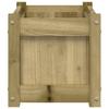 Plant Pot Set 2 Pcs Pressure Treated Pine Wood