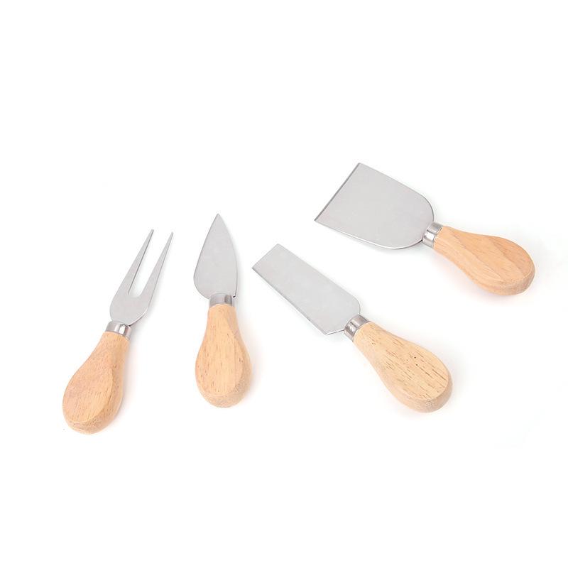 Stainless Steel Cheese and Butter Knife Set: 3-Piece Cheese Knife and Fork, 4-Piece Cheese Knife and Fork