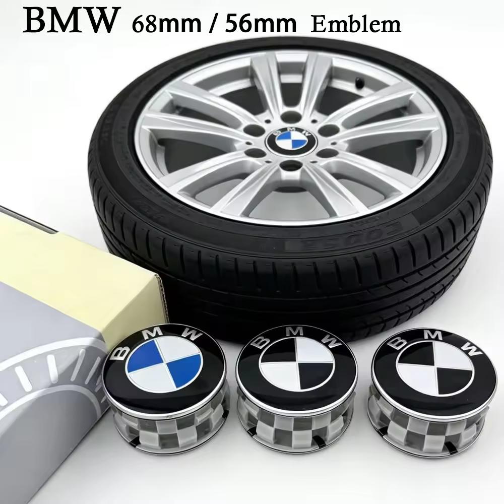 ABS 4Pcs 68mm 56mm For Bmw Performance E36 F20 E46 E39 E38 E90 E87 M Pendant Accessories Car Wheel Center Hub Caps Cover