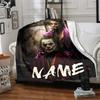 Warner (15) Personalized Name Blanket Throw Personalized Blanket Soft Warm Cozy Versatile for Office Living Room Bedding Chair Four Seasons Universal