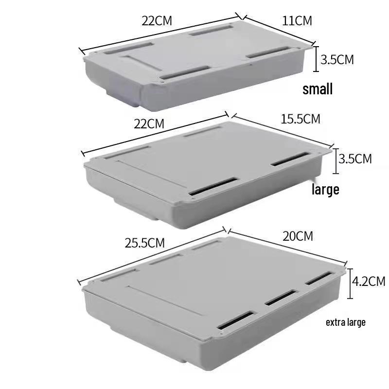 

Скрытый клейкий выдвижной ящик для хранения под столом для канцелярских принадлежностей