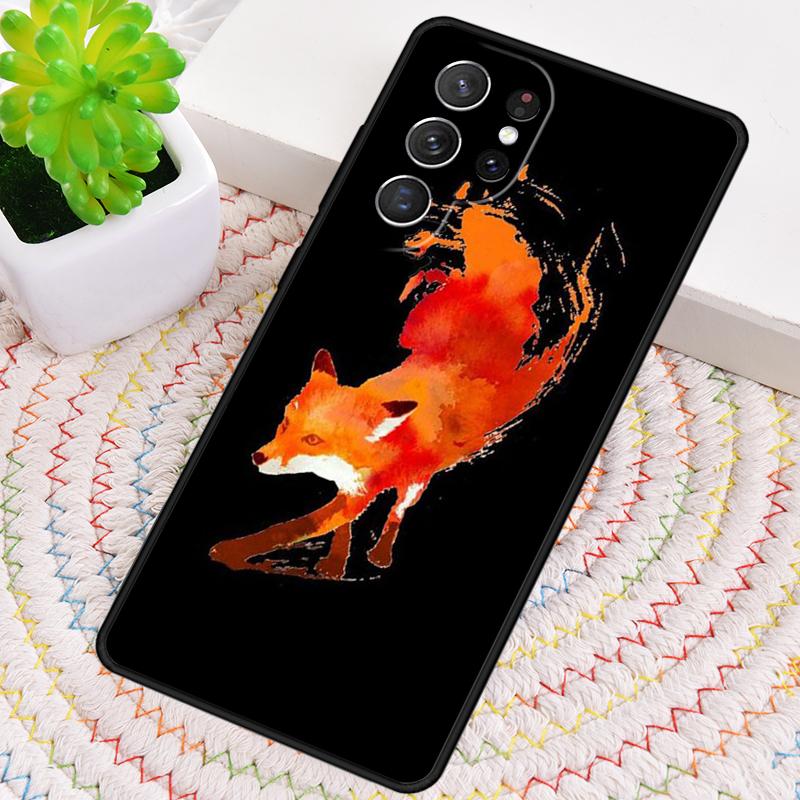 Fox Art Phone Case for Samsung Galaxy note 10 pro S26 Ultra S23 S24 FE S25 S21 S22 PLUS shockproof Cove