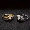1Pc Fashion Moon Horse Eye Exquisite Fashion Ring