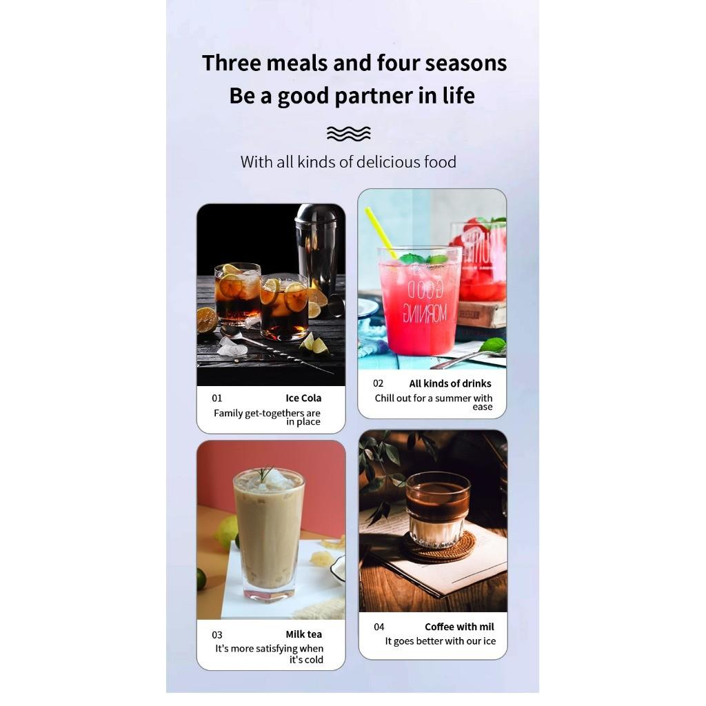 Household Bullet Shape Portable Ice Maker Machine Fast Icing Silent Operation Ice Making Machine Automatic Self Clean Function