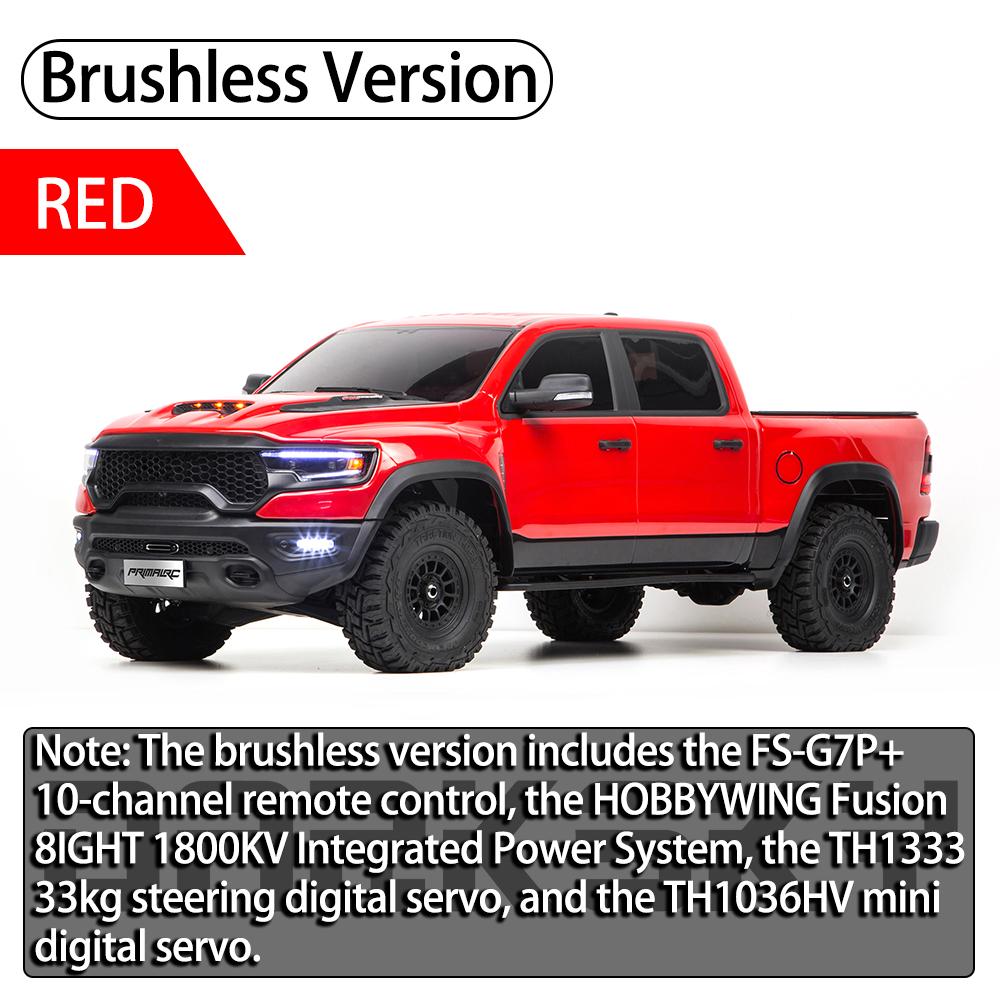 TRACTION HOBBY KM 1500 Pickup Truck 1/8 RC Simulation Electric Remote Control Model Cars Rock Crawler Adult Children's Toys