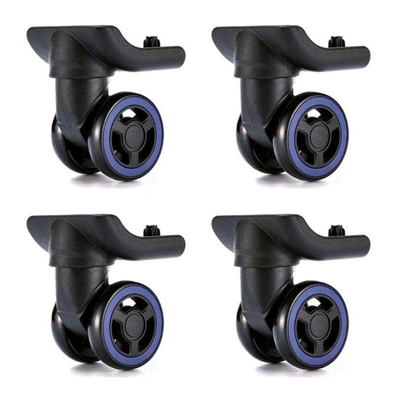 

4Pcs Trolley Casters Replacement Heavy Duty for Luggage Box Suitcase 360 Degree Swivel kit Double Row Mute Wheel 1