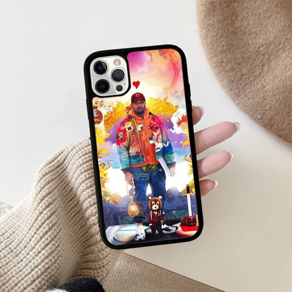 

American K-Kanye Pop Rapper W-West Phone Case For Iphone 11 12 13 14 15 Pro Max 17 16 Plus Hard PC+TPU Back Cover iPhone 13pro max