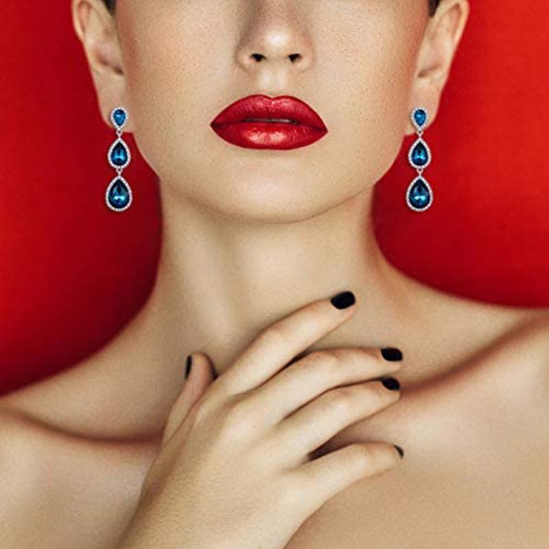 Lindon Fashion, aliaj de cupru, zircon, bijuterii, cercei cu picătură pentru femei, cadouri de petrecere de nuntă