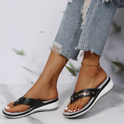Shoes for Women  High Quality Flip Flops Women's Slippers Summer Wedges Women's Sandals Casual Sandals Women Chaussure Femme