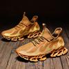 Men's Shoes Tide Men's Waterproof Leather Sneakers Shock Absorption Heightened Casual Shoes Men's Student Shoes