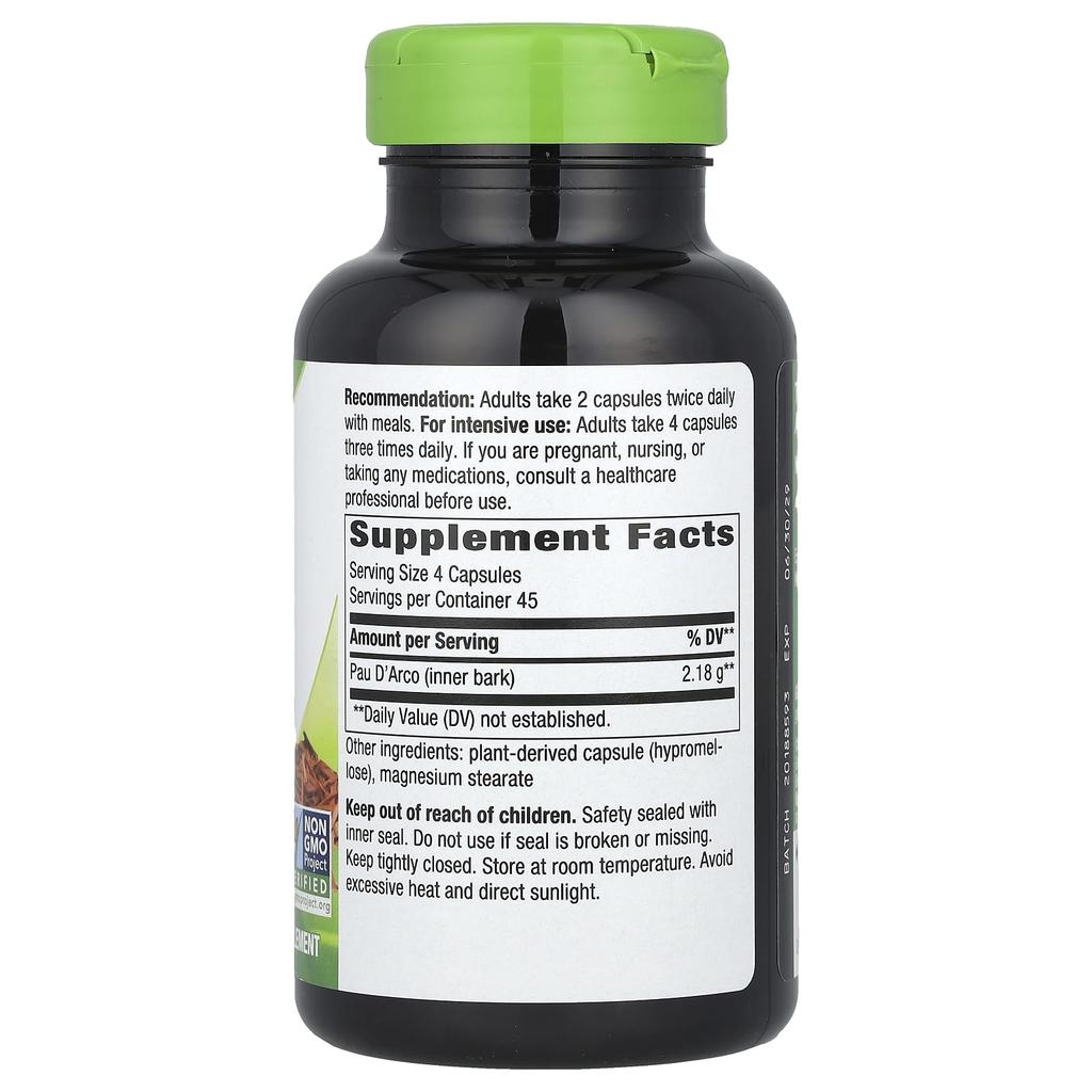 Nature's Way Podarco Inner Skin, Veggie Capsules 180 (545Mg Per Capsule)