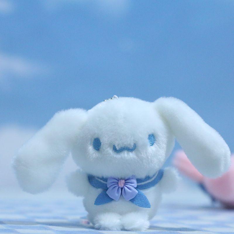 Adorable Sanrio Kuromi Melody Cinnamoroll Plush Toy Cartoon Keychain Accessory