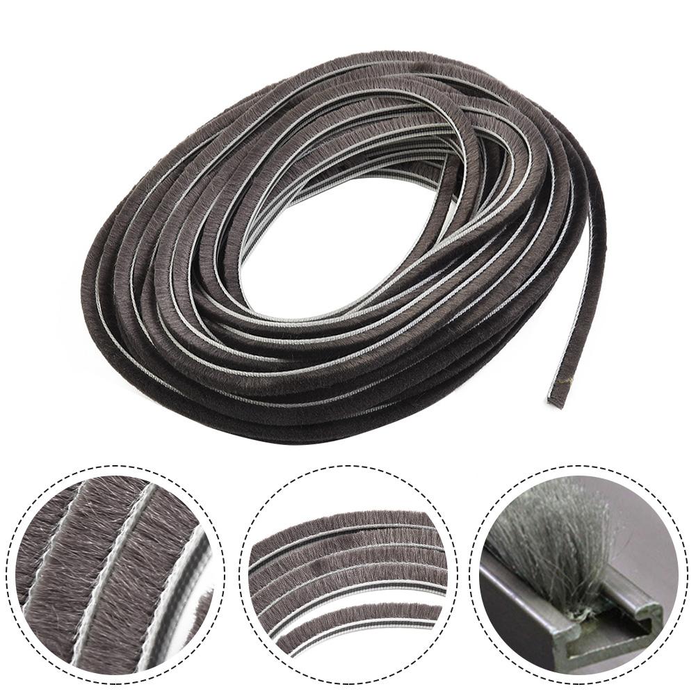 1Pc10m Draught Excluder Brush Casement Pile Seal Strip Door Weatherstrip Sound Insulation And Dust-Proof Home Accessaries
