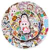 50 Cartoon Rabbit Stickers Cartoon Cute Elf Painted Ledger Water Cup Stickers