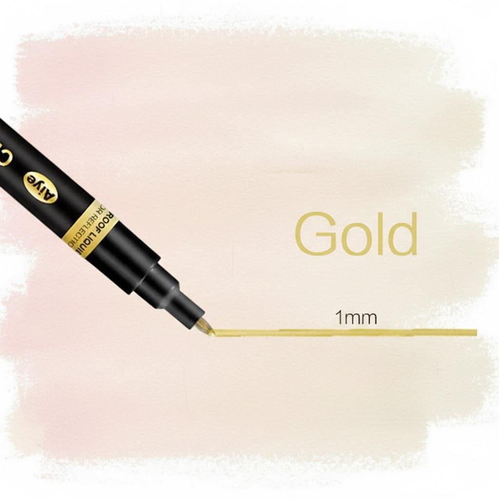 Водонепроницаемый Металлический Зеркальный Маркер Хром Отражающая Краска Ручка для DIY Поделок Студенческие Принадлежности