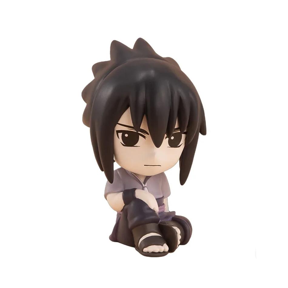 Anime 8Pcs Set Naruto Figure Kakashi Sasuke Uchiha Itachi Gaara Haruno Sakura Action Figural Q Version Pvc Model Kids Toys Gift