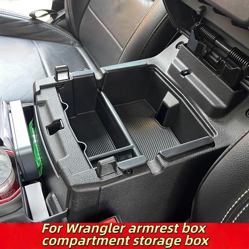 Car Armrest Storage Box Organizer For Wrangler JL 4XE 2011-2017 Car Organizer Accessories