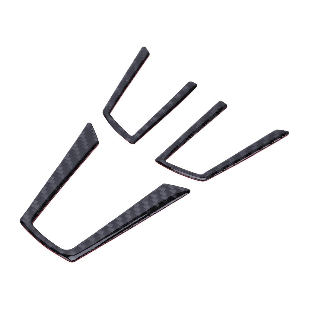 Steering Wheel Button Frame Trim Replacement for   MX-5 ND 2016-2020 Carbon   Steering Wheel Button Frame Sticker