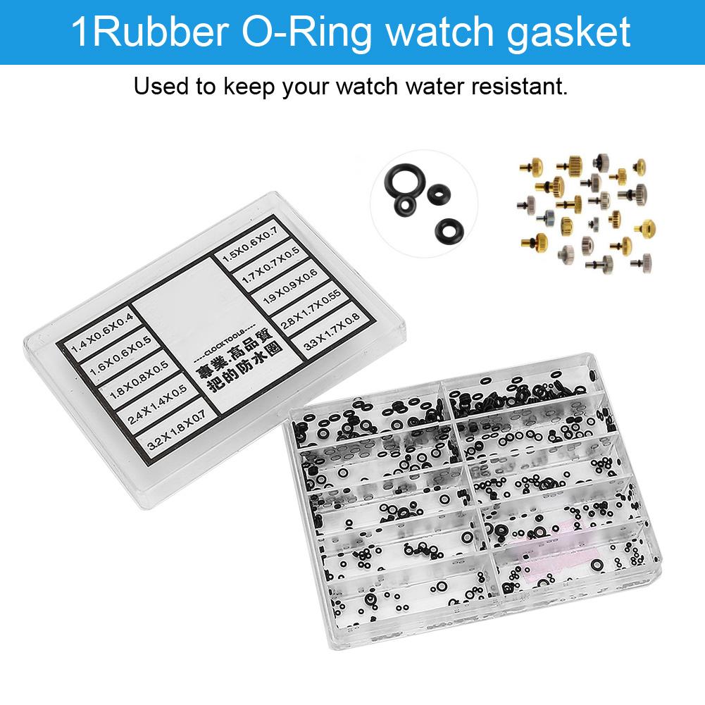 Watch Head Watch Crown Waterproof Ring O Ring Waterproof Seals Watch Repair Tools (A Style)