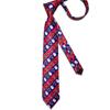 DiBanGu Christmas Ties for Men Holiday Silk Festival Tie and Pocket Square Cufflinks Set Mens Gift Party Xmas Necktie