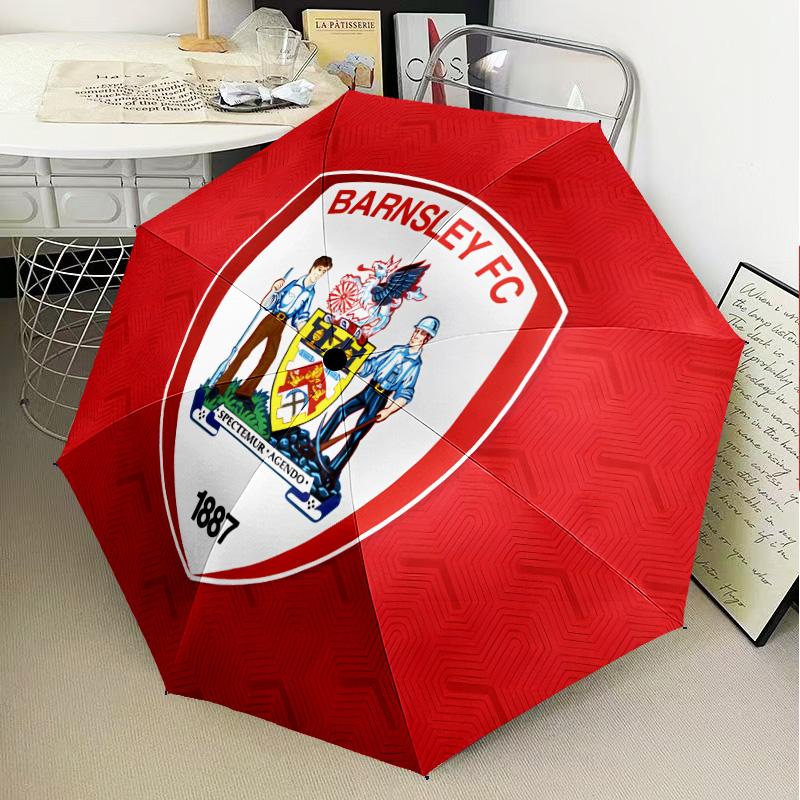 Barnsley Crest Design Automatic Folding Umbrella - 8-Rib Travel Umbrella with Auto Open/Close & Portable Gifts for Holidays or Birthdays
