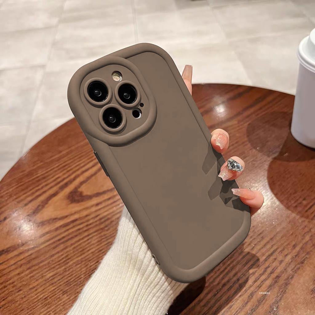 Silicone Case For iPhone 16 15 14 13 12 11 Pro Max X XR XS Max 8 7 Plus SE Camera Lens with Screen Protector Cover