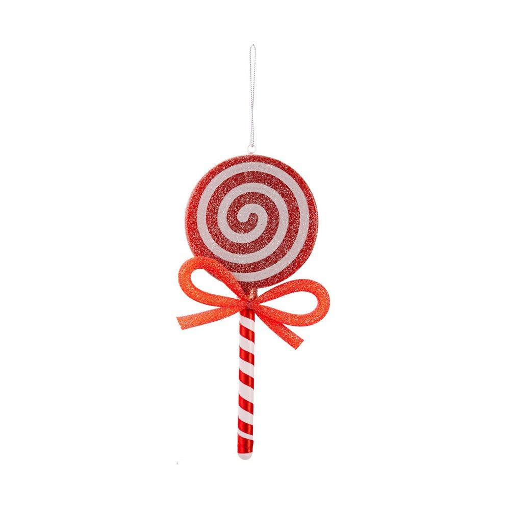 Bow Simulated Lollipop Red Pink Christmas Tree Decoration  Christmas Tree