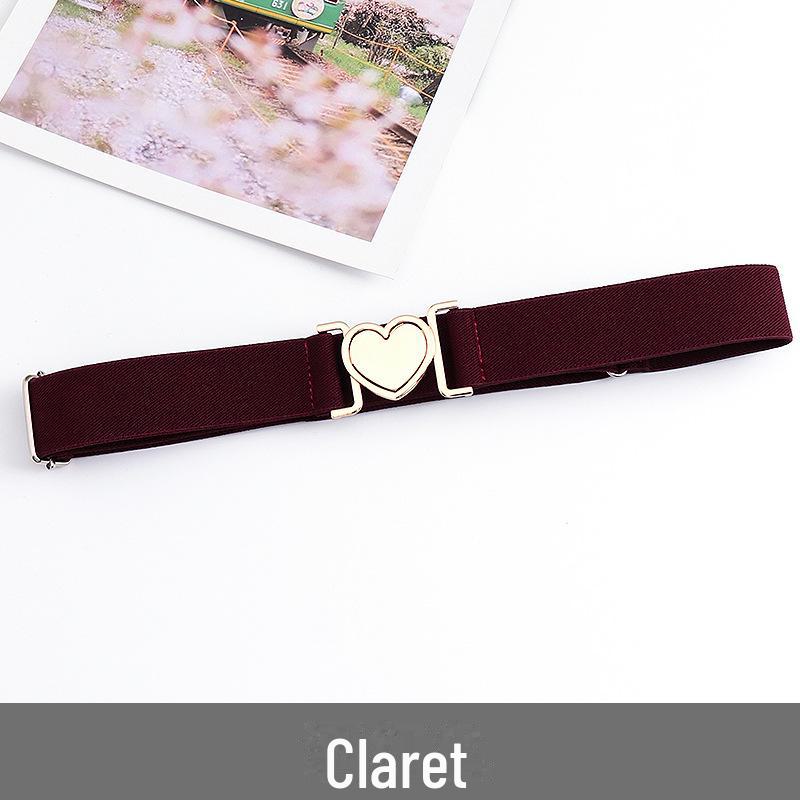 Unisex Adjustable Elastic Braided Canvas Belt with Alloy Buckle