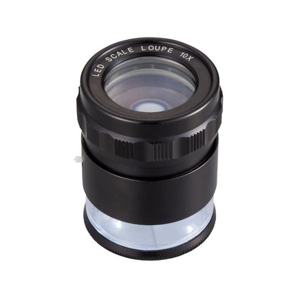 AS ONE LED Lighted Scale Magnifier 10x MG7174