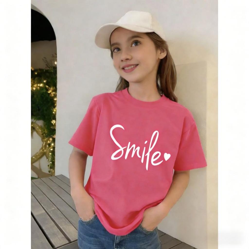 Summer New Children Tee Star Graphic Round Neck T-Shirt Girl Clothes Short Sleeve Outdoor Breathable Top Clothing