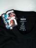Herren Übergroßes Kurzarm-T-Shirt Schwarz Schlümpfe Gargamel See Bad XL