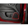 Car Detector Stick ABS For Jeep Compass 2017 2018    Ide Door Audio Speak Sound Cover Ring Trim Frame 4pcs