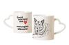 Norwegian Elkhound - Cup with a Dog, Adorable Cup with a Heart-shaped Handle, Universal Gift from the Brand