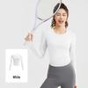 Juyi Hall Women's Long Sleeve Slim Fit Running & Yoga T-shirt with Built-in Bra