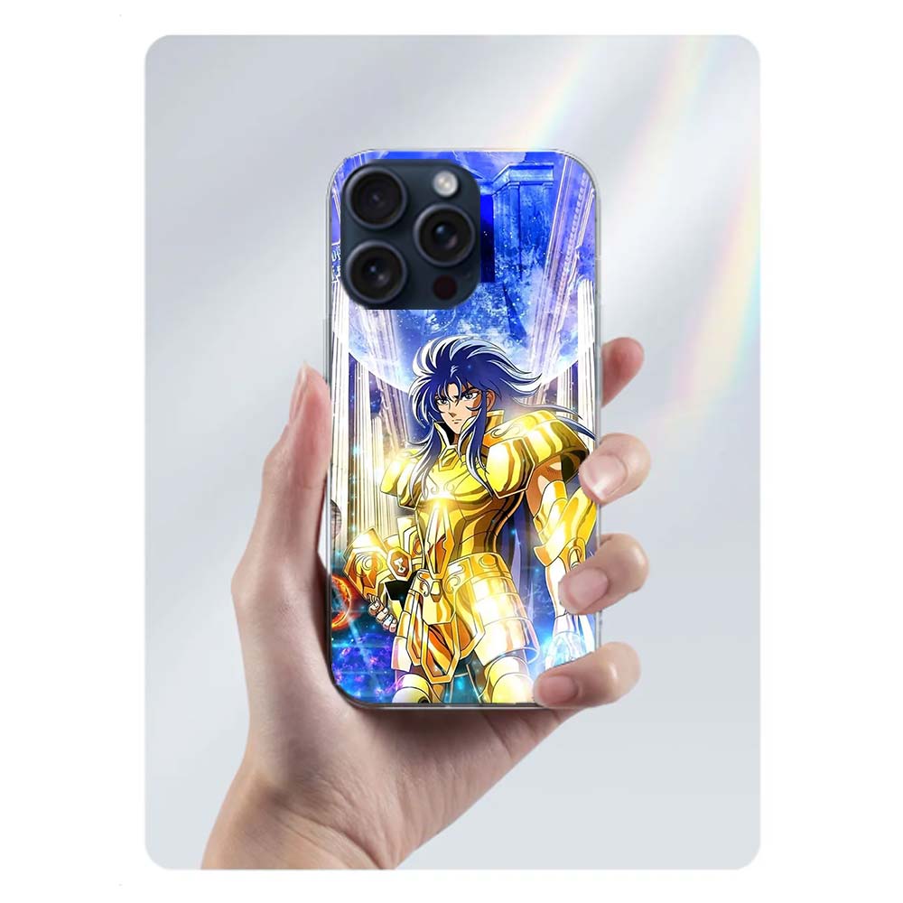 

Saint Seiya Knights Of The Zodiac Clear Phone Case For Iphone 17 Air 16 Pro Max 15 Pro 14 Plus 17E 16E 11 13 12 Mini Cover Cases iPhone 15 Pro Max