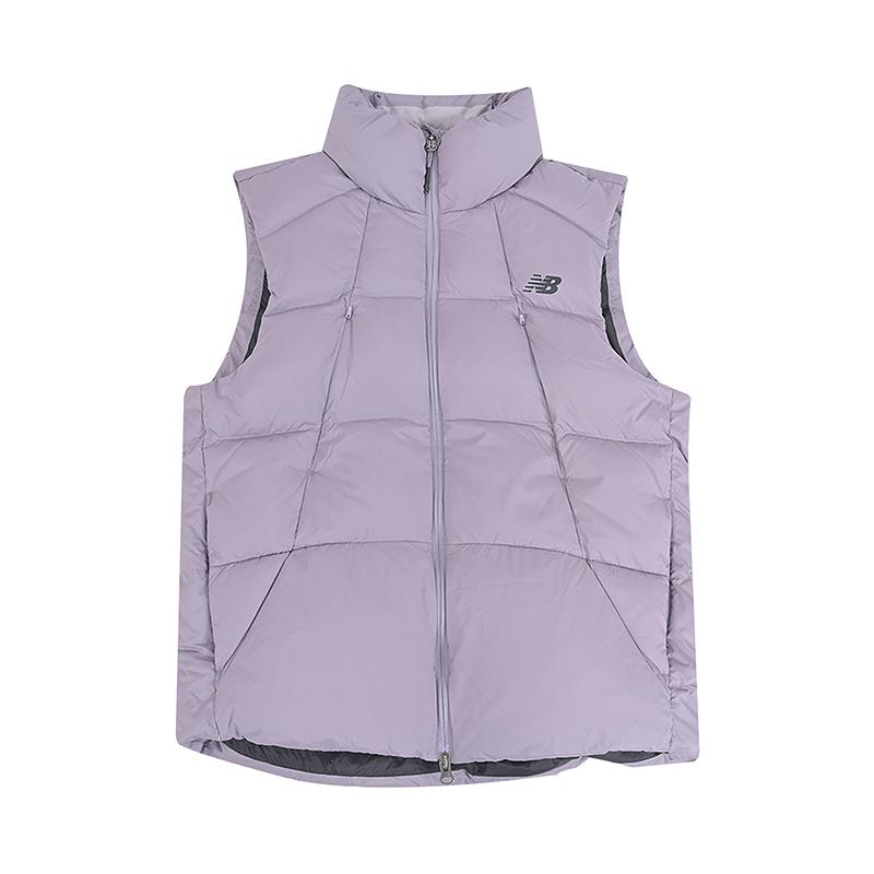 New Balance Down Vests Men s Purple Stand Collar Moderate NJF44021-PUR L